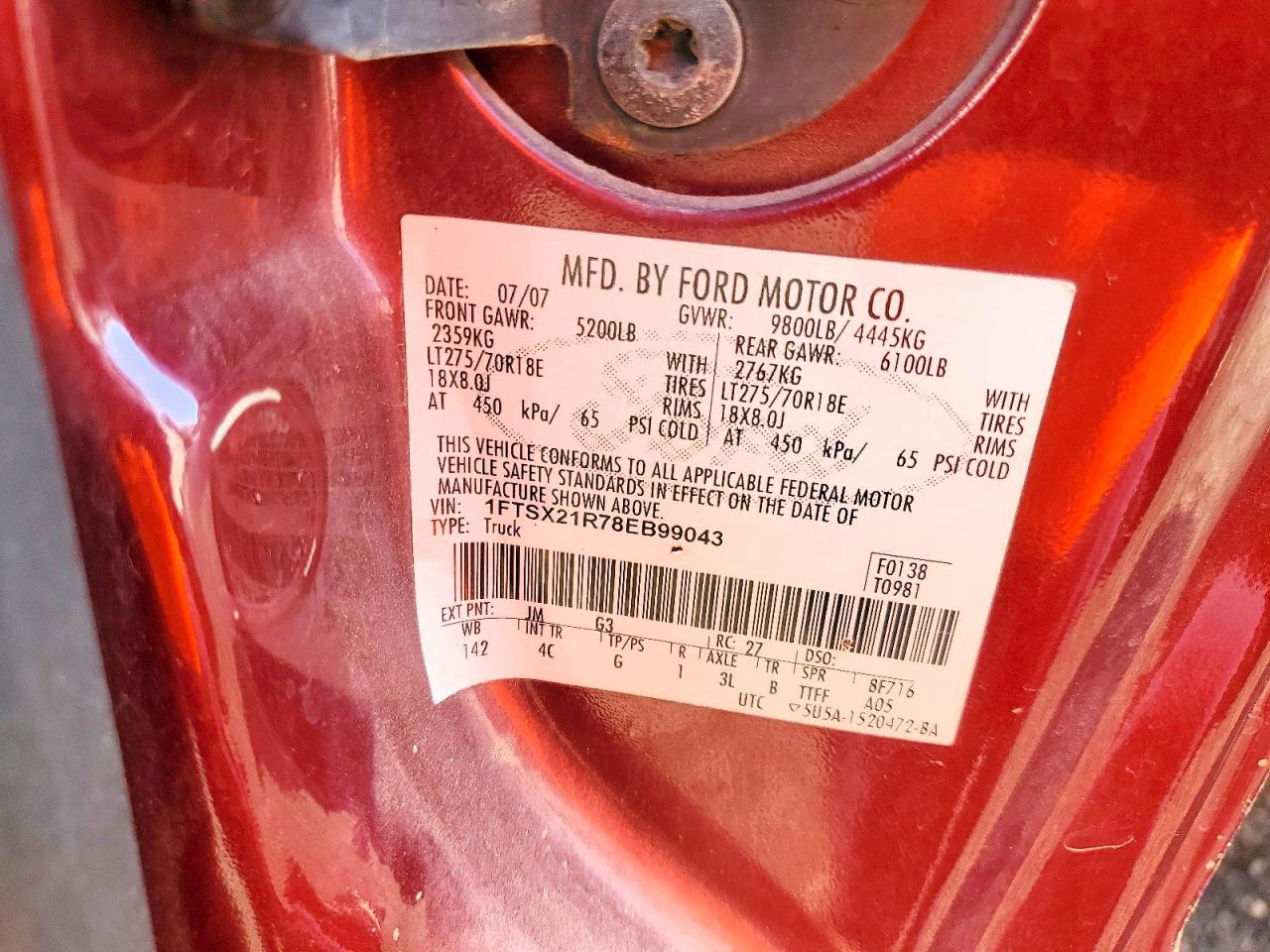 2008 FORD F250 SUPER DUTY photo 34