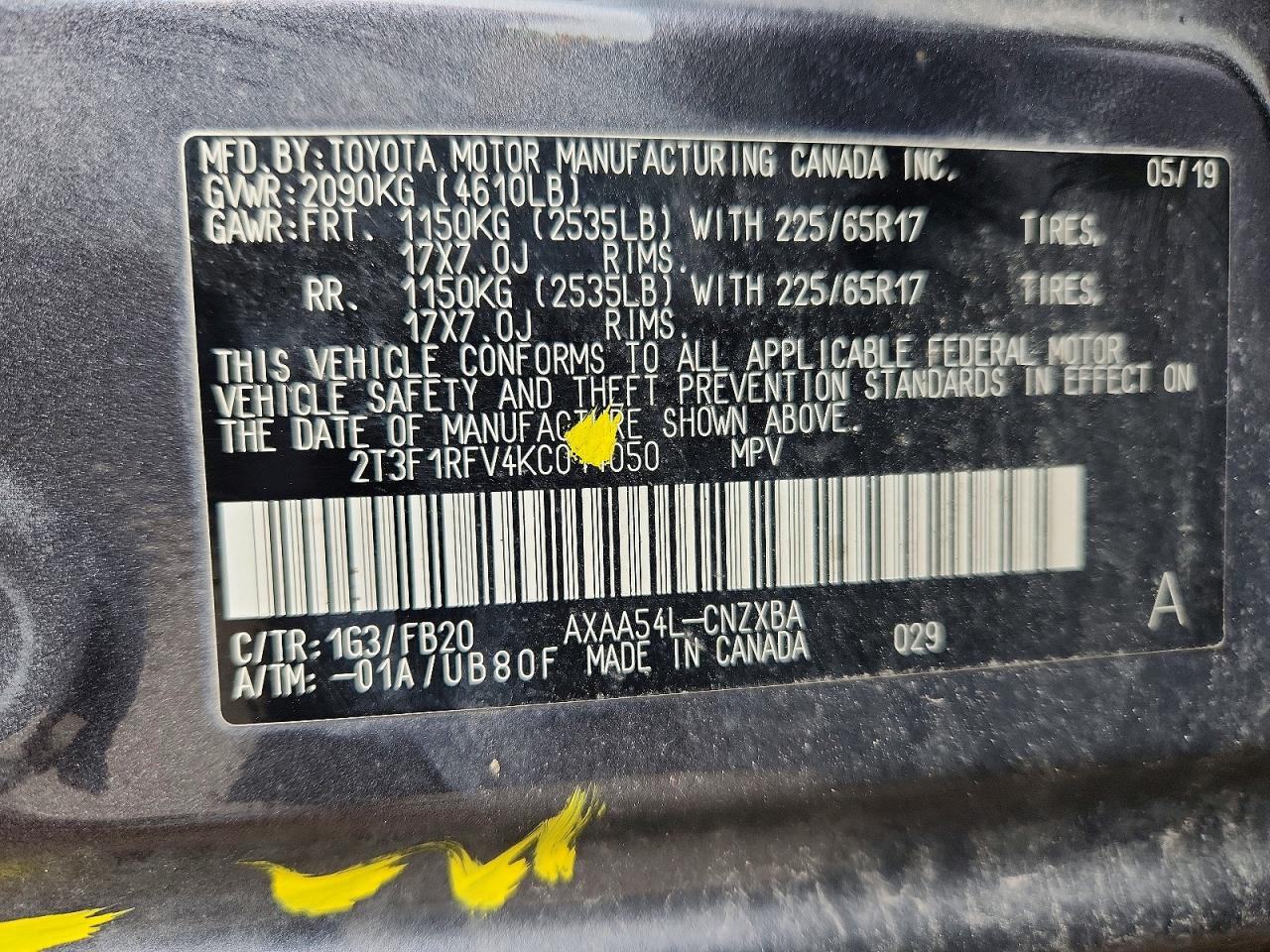 2019 TOYOTA RAV4 LE photo 40
