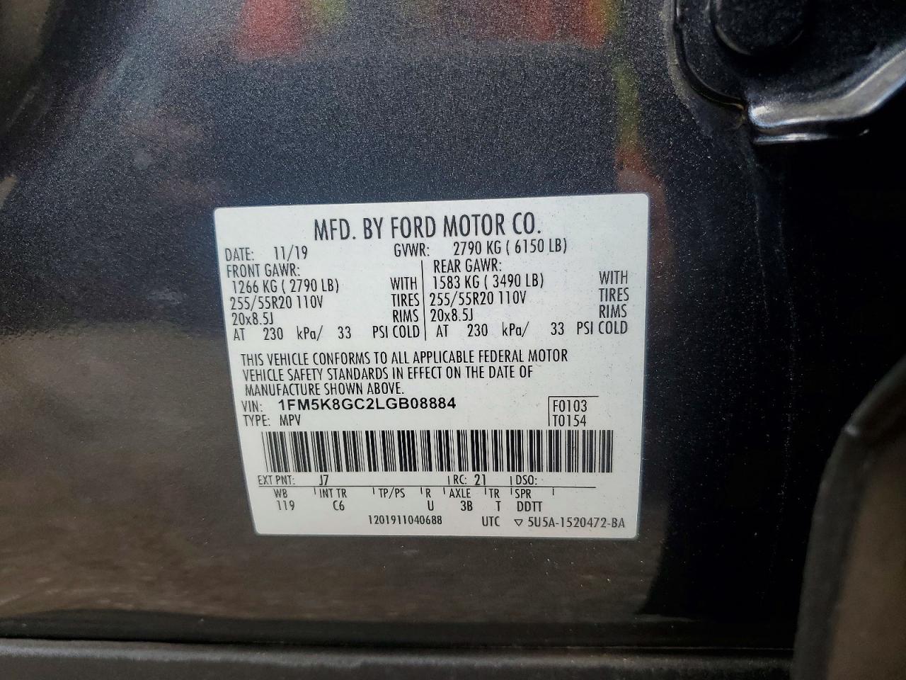 2020 FORD EXPLORER ST photo 12