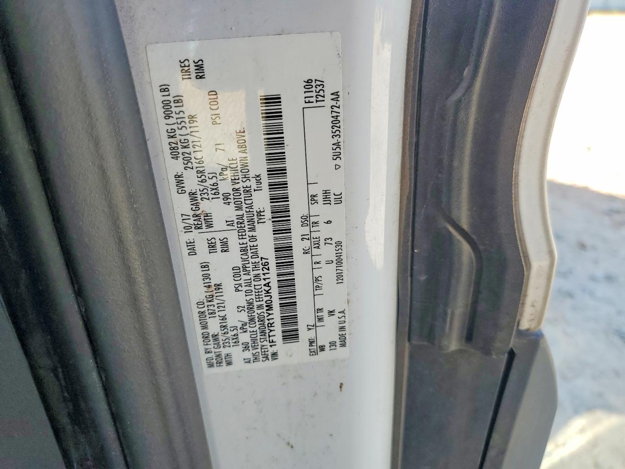 2018 FORD TRANSIT T-250 photo 37