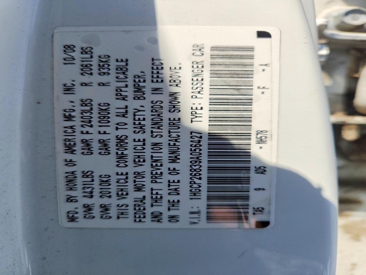 2009 HONDA ACCORD EXL photo 37