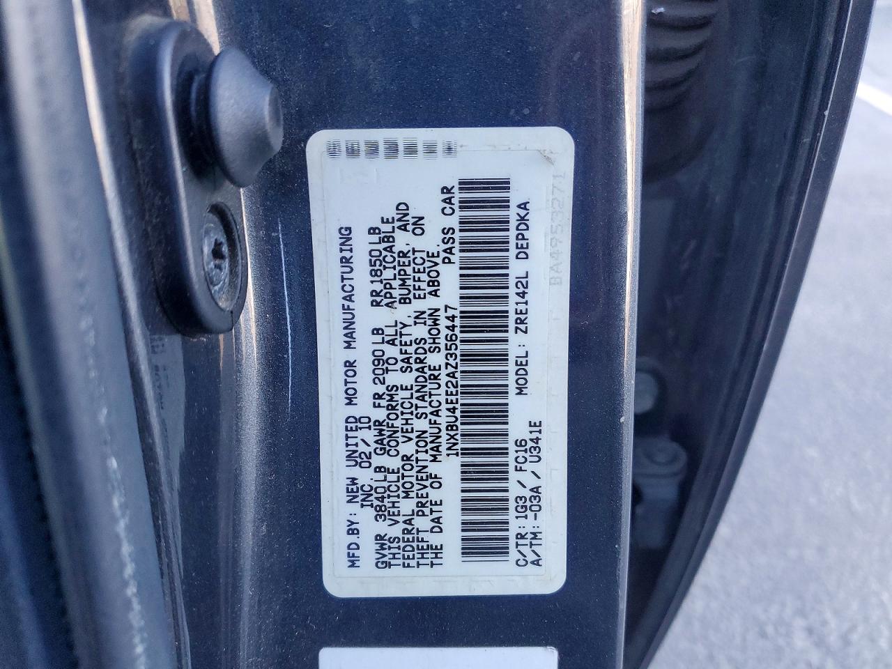 2010 TOYOTA COROLLA LE photo 23