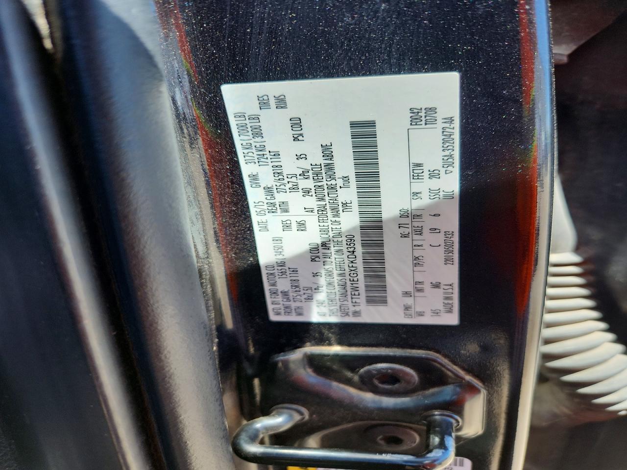 2015 FORD F150 SUPERCREW photo 23