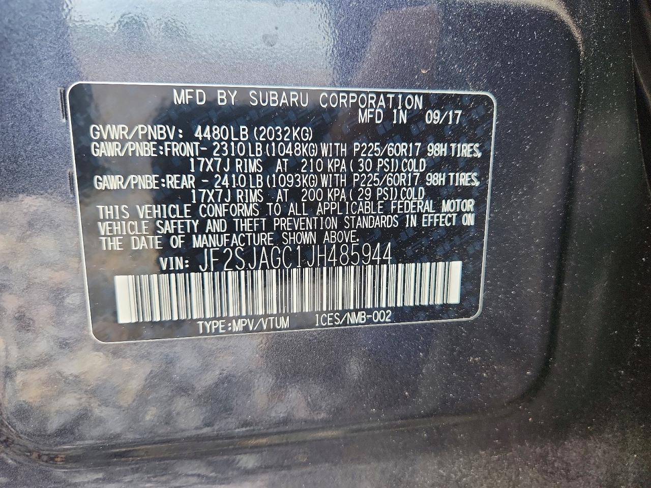 2018 SUBARU FORESTER photo 12