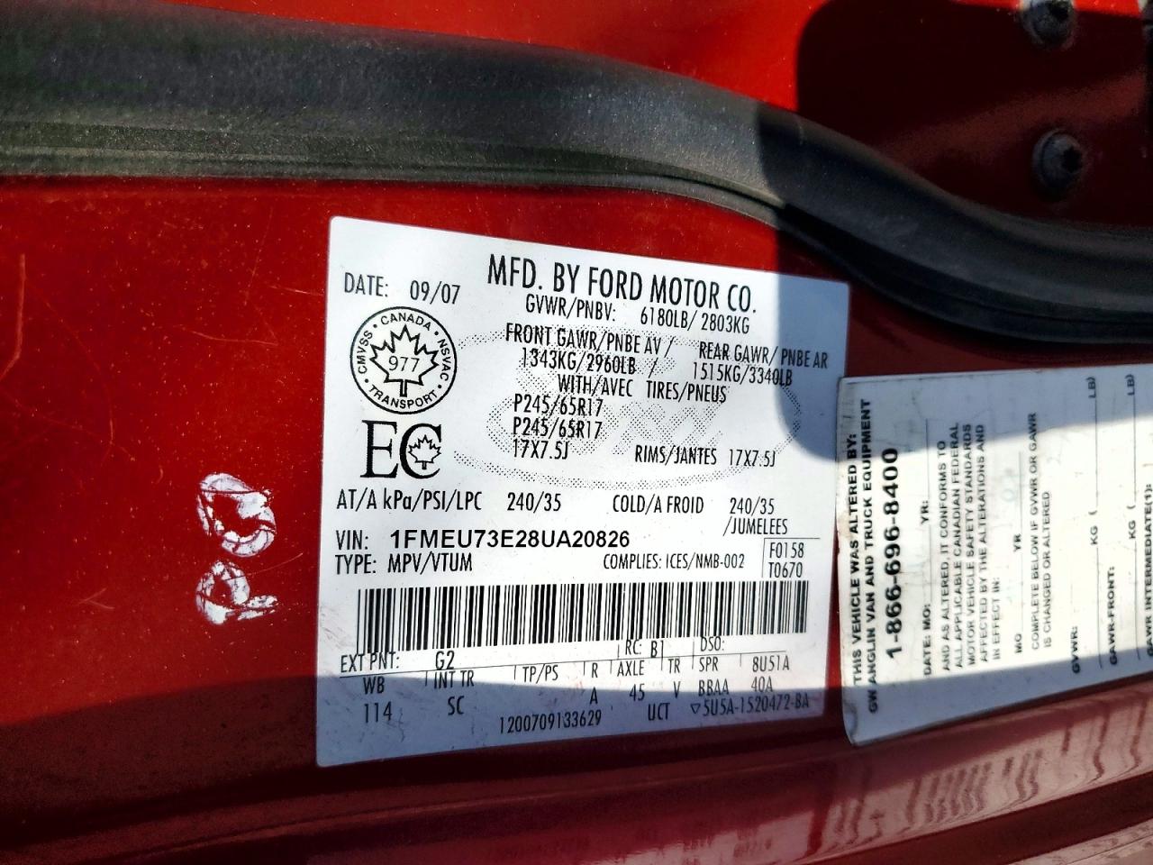 2008 FORD EXPLORER XLT photo 14