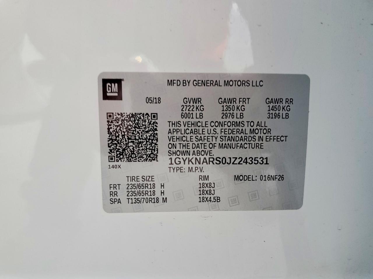 2018 CADILLAC XT5 photo 25