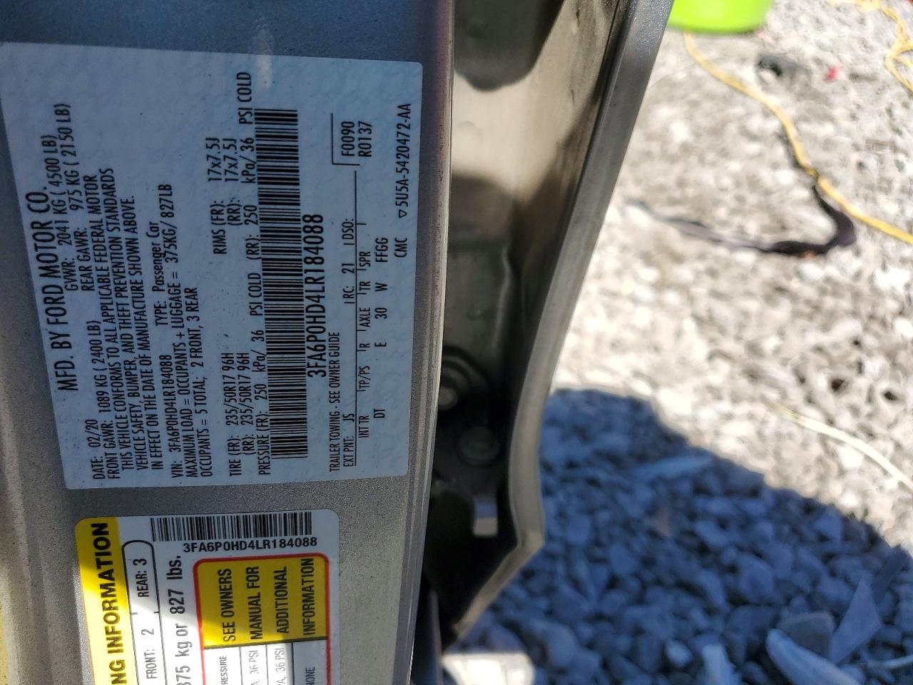 2020 FORD FUSION SE photo 23