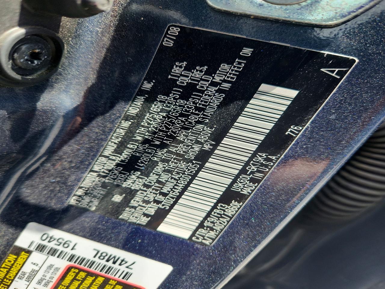2008 TOYOTA SEQUOIA SR5 photo 37