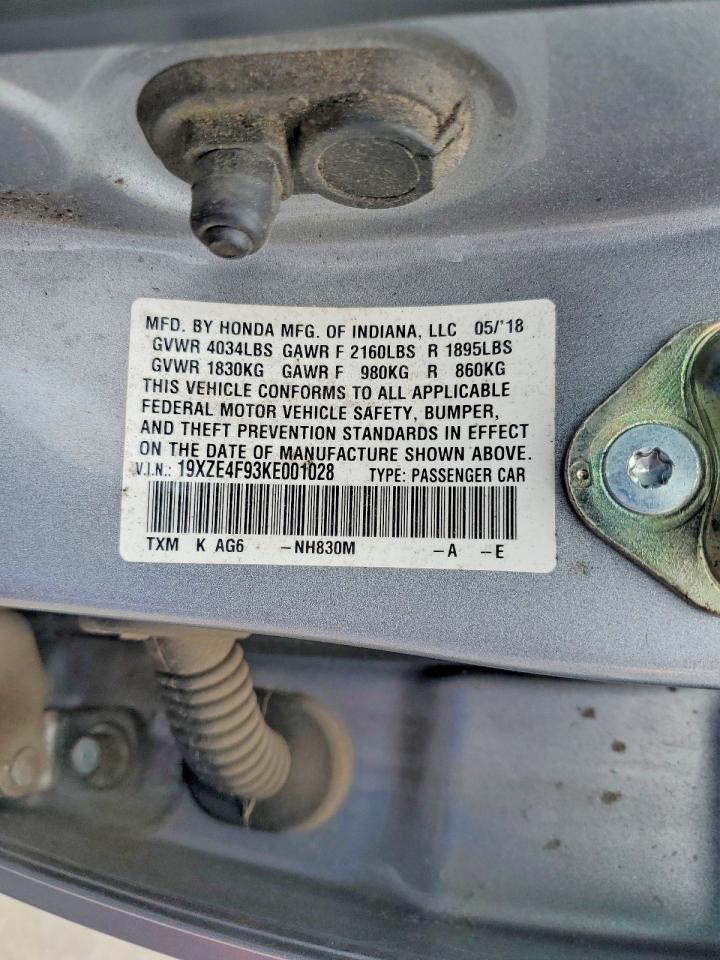 2019 HONDA INSIGHT TOURING photo 25