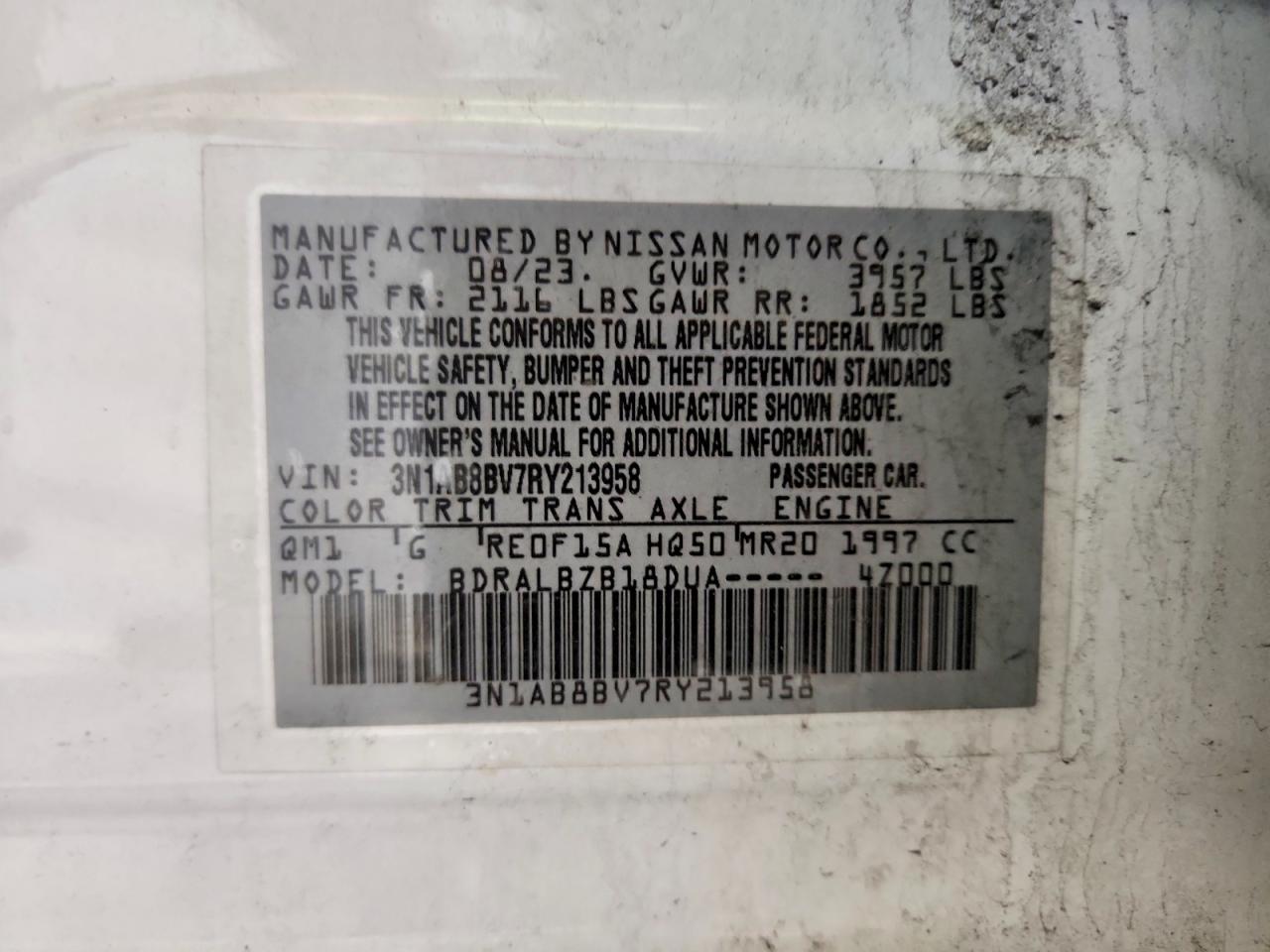 2024 NISSAN SENTRA S photo 23