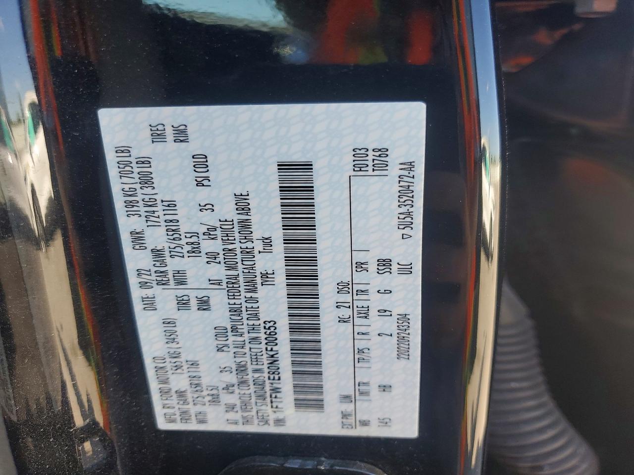 2022 FORD F150 SUPERCREW photo 34
