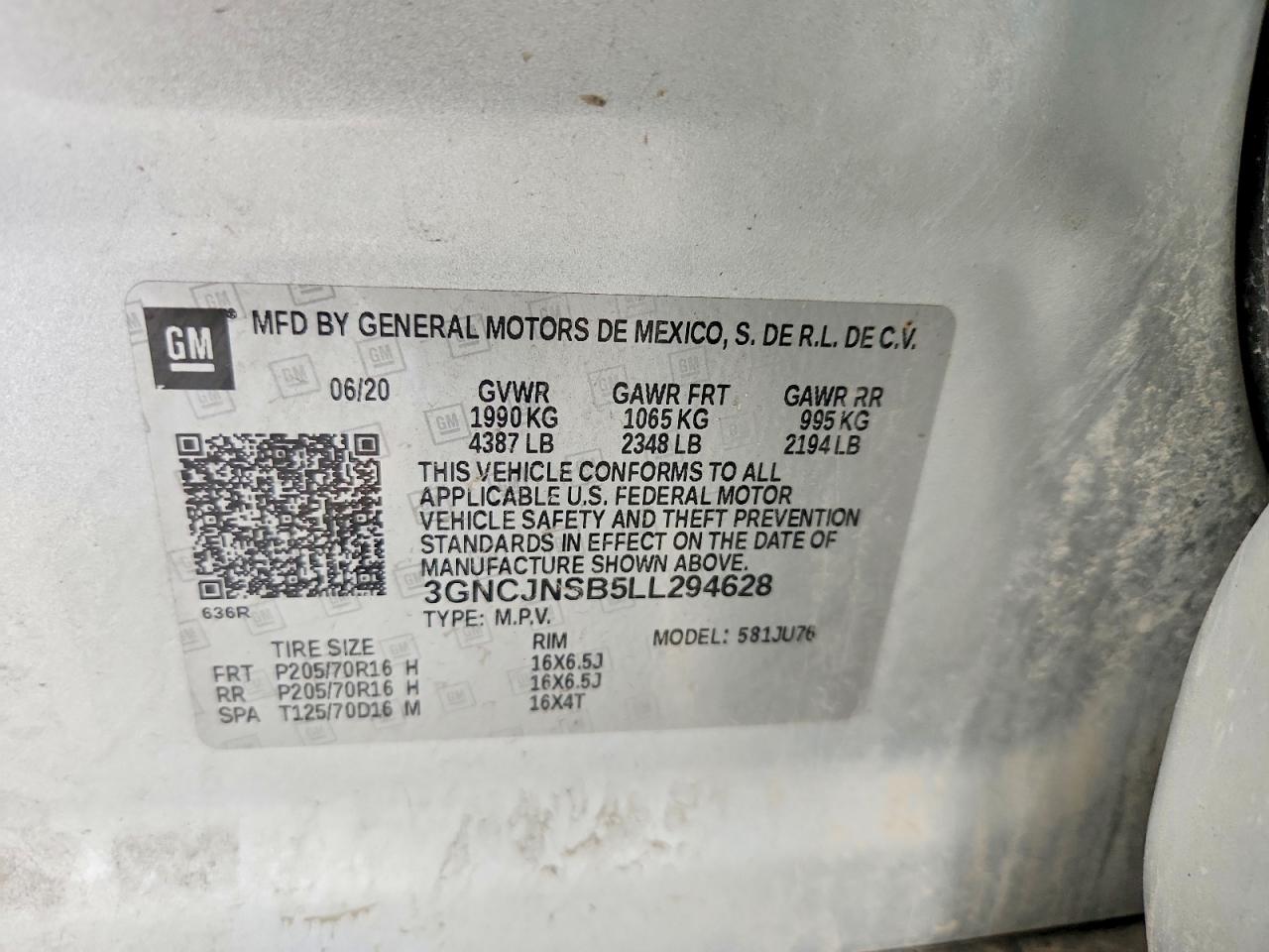 2020 CHEVROLET TRAX LS photo 37