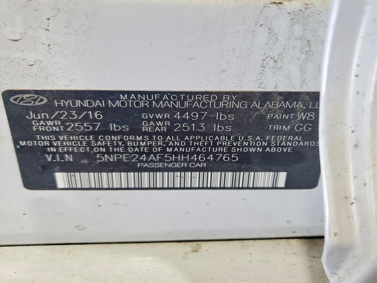 2017 HYUNDAI SONATA SE photo 34