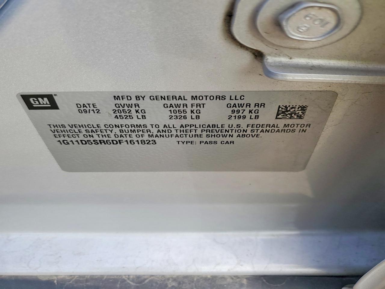2013 CHEVROLET MALIBU 1LT photo 12