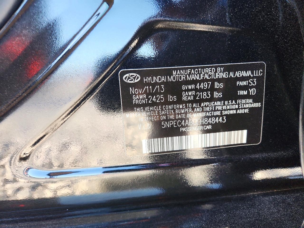 2014 HYUNDAI SONATA LIMITED 2.0T photo 34