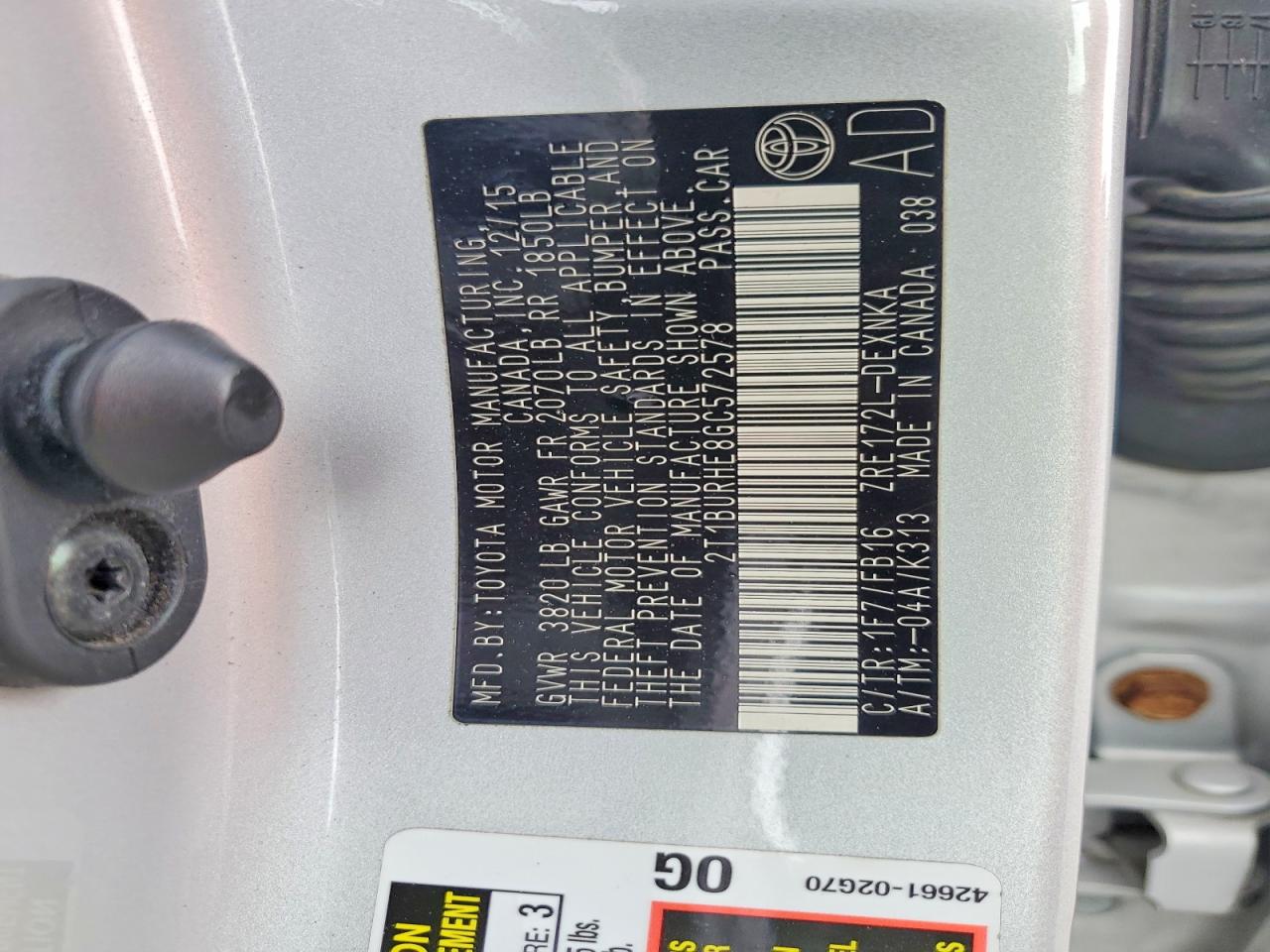 2016 TOYOTA COROLLA LE photo 13