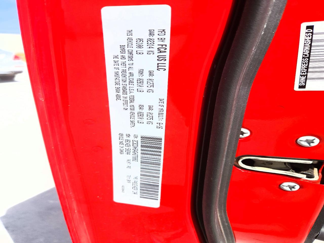 2016 DODGE CHARGER SXT photo 23