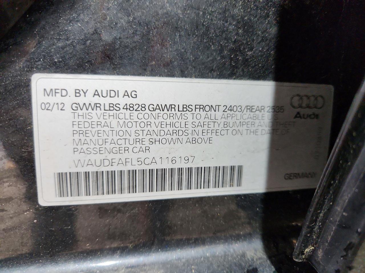 2012 AUDI A4 PREMIUM photo 23