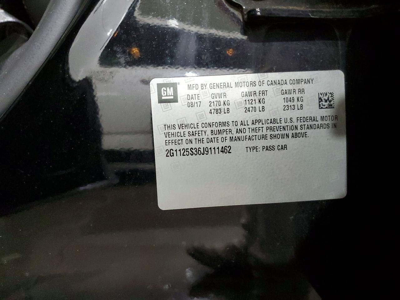 2018 CHEVROLET IMPALA PREMIER photo 13