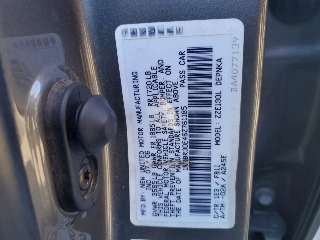 2006 TOYOTA COROLLA LE photo 23