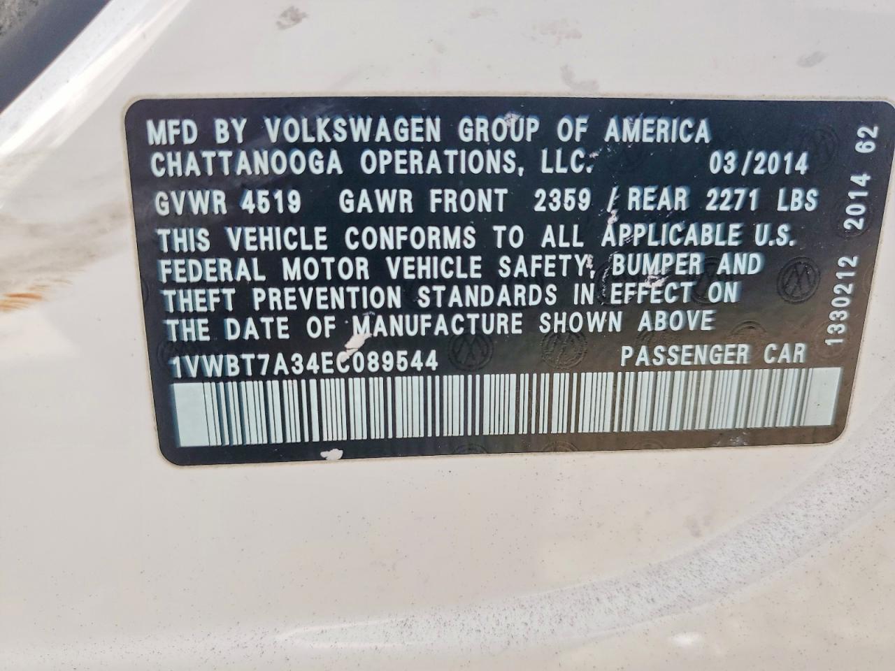 2014 VOLKSWAGEN PASSAT SE photo 25