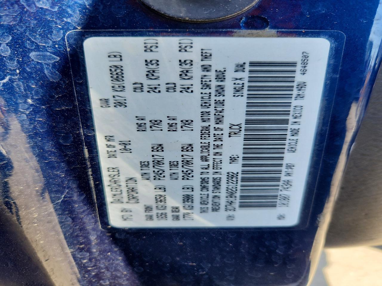 2002 DODGE RAM 1500 photo 12