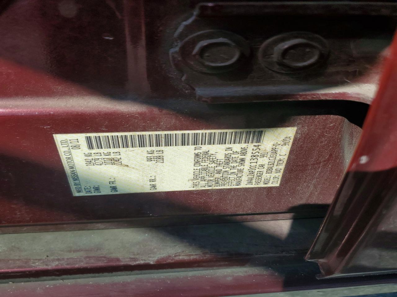 2012 NISSAN ALTIMA 2.5 photo 23