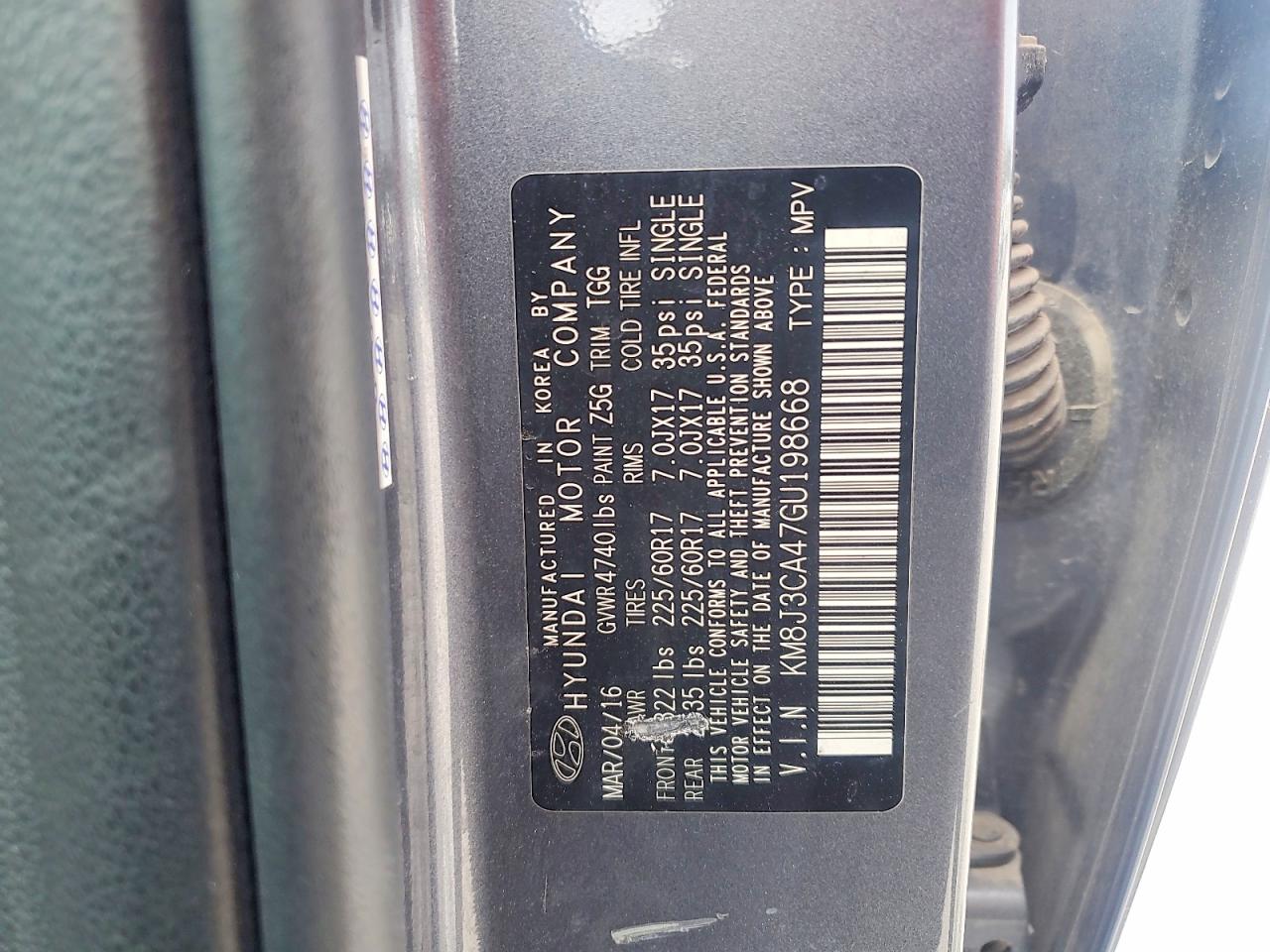 2016 HYUNDAI TUCSON SE photo 27