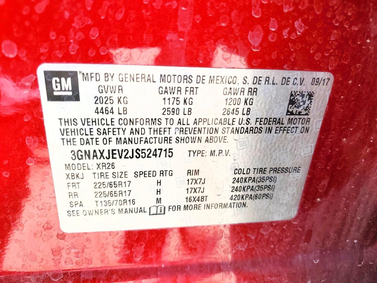 2018 CHEVROLET EQUINOX LT photo 25
