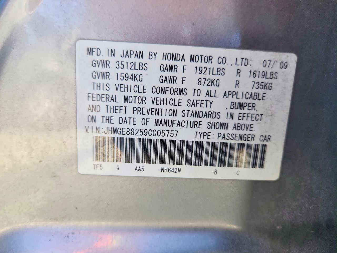 2009 HONDA FIT photo 23