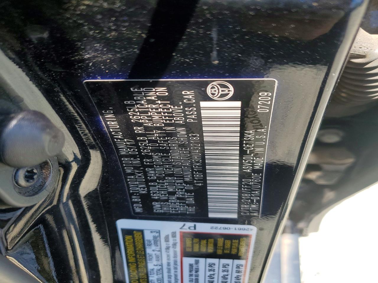 2017 TOYOTA CAMRY SE photo 23