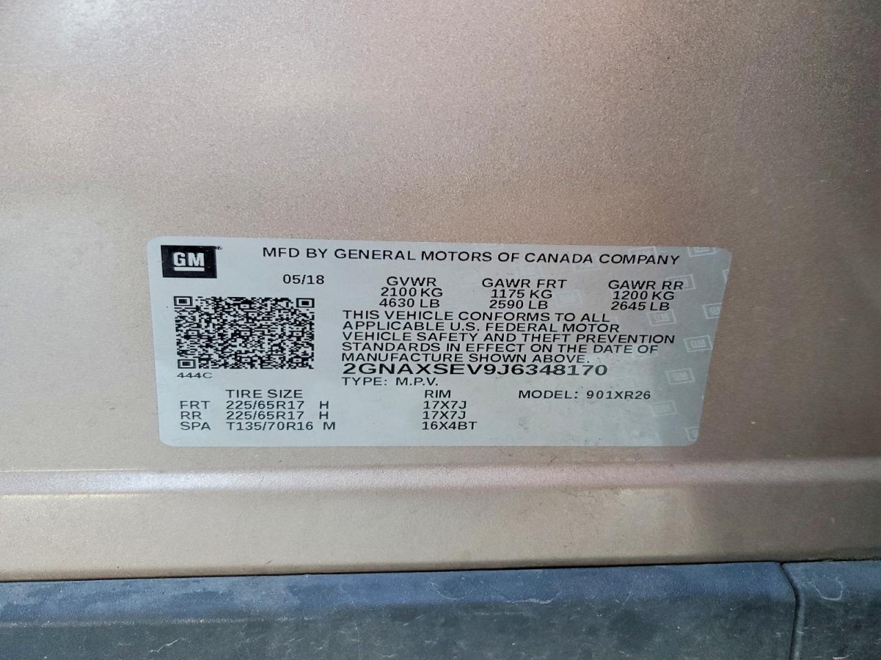 2018 CHEVROLET EQUINOX LT photo 25