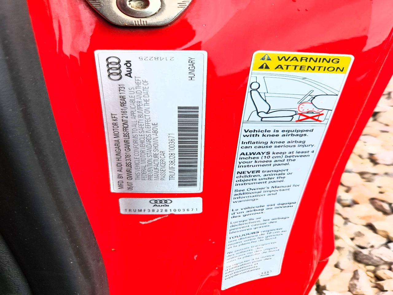 2008 AUDI TT 2.0T photo 34