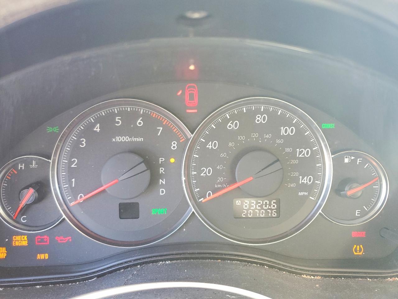 2008 SUBARU OUTBACK 2.5I photo 9