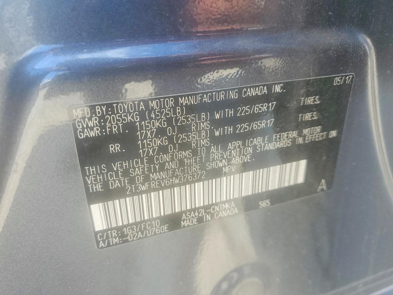 2017 TOYOTA RAV4 XLE photo 34