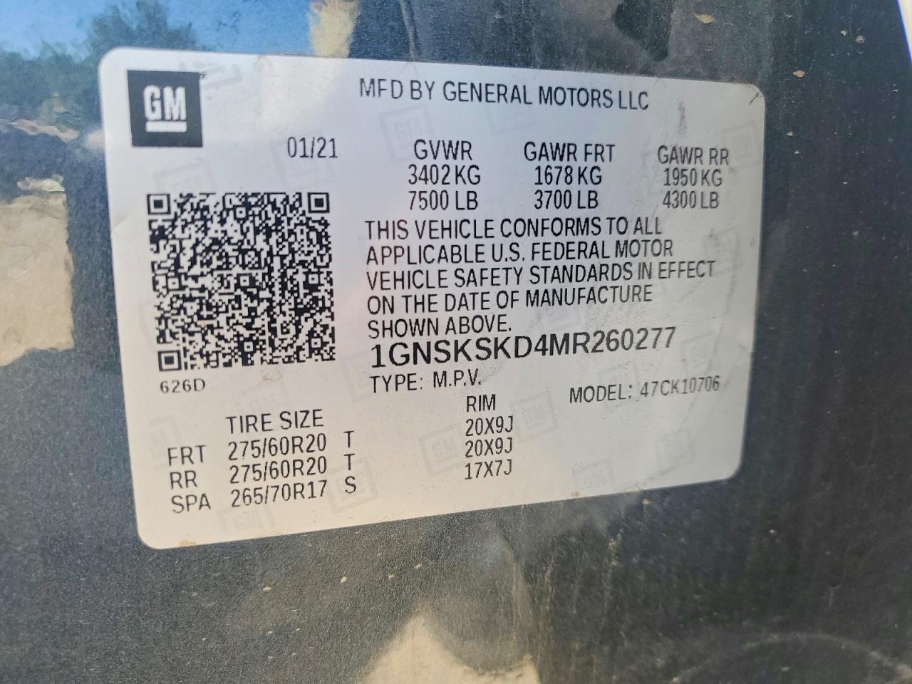 2021 CHEVROLET TAHOE K1500 PREMIER photo 27