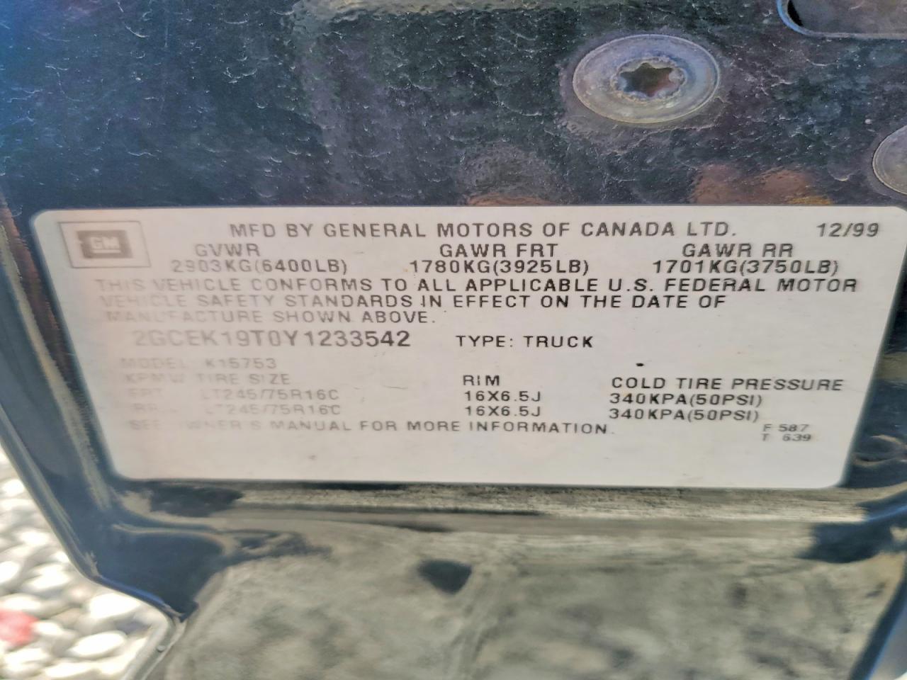 2000 CHEVROLET SILVERADO K1500 photo 31