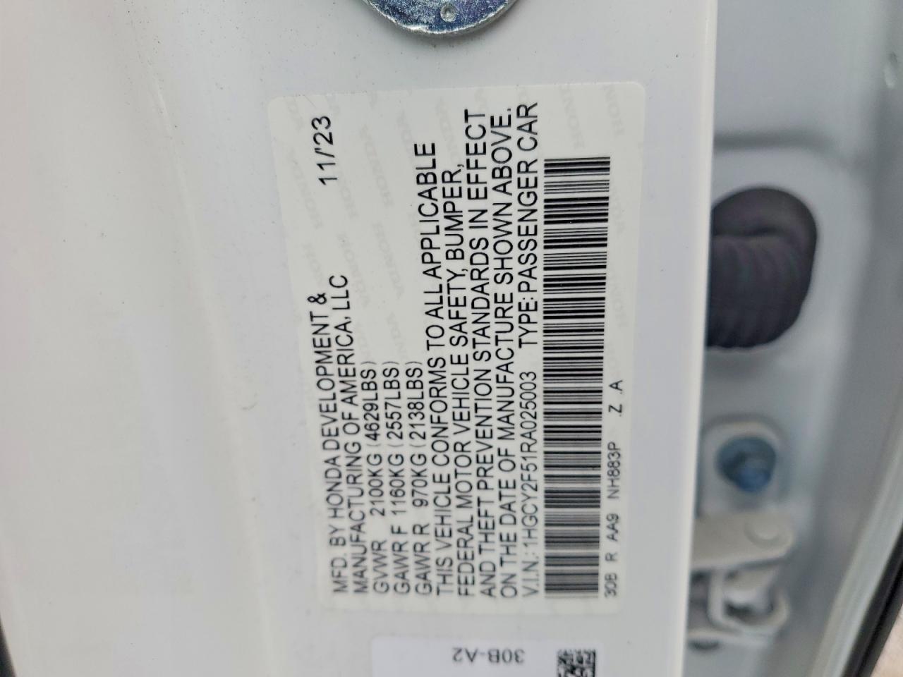 2024 HONDA ACCORD HYBRID SPORT photo 34