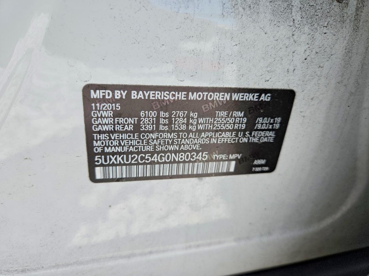 2016 BMW X6 XDRIVE35I photo 13