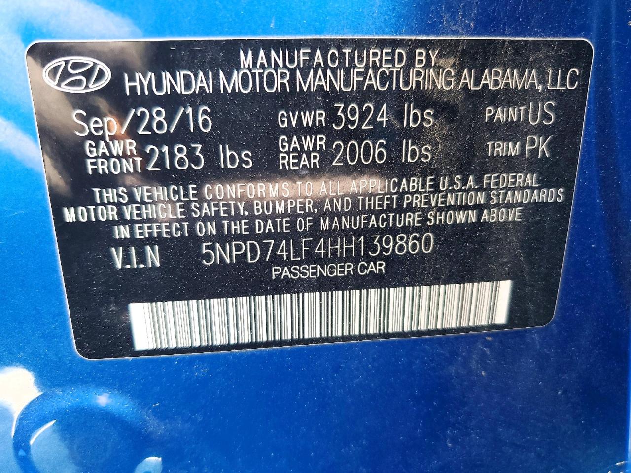 2017 HYUNDAI ELANTRA SE photo 23
