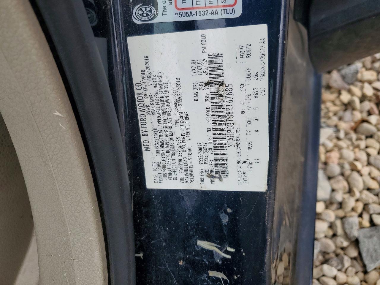 2008 FORD FUSION SEL photo 23