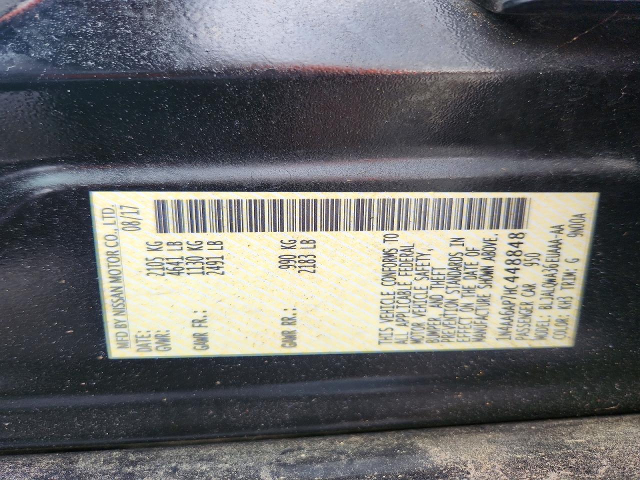 2017 NISSAN MAXIMA 3.5 S photo 23