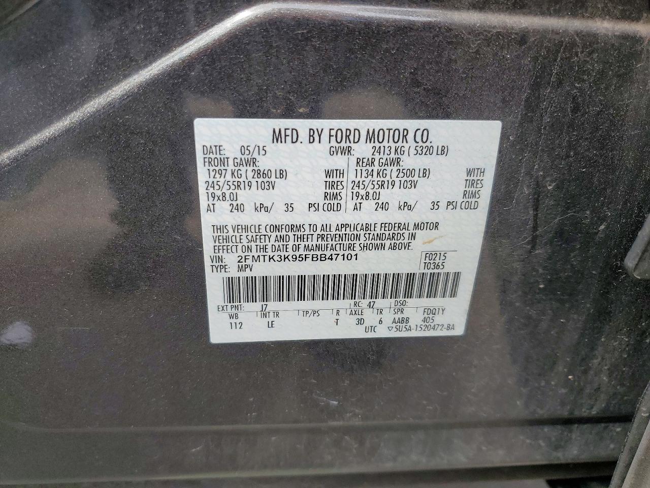 2015 FORD EDGE TITANIUM photo 37