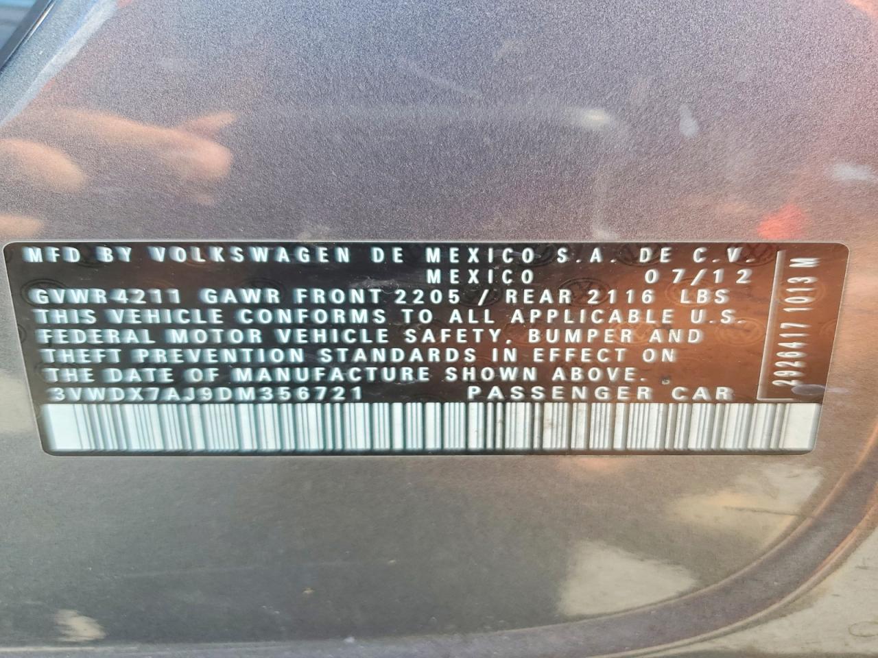 2013 VOLKSWAGEN JETTA SE photo 25