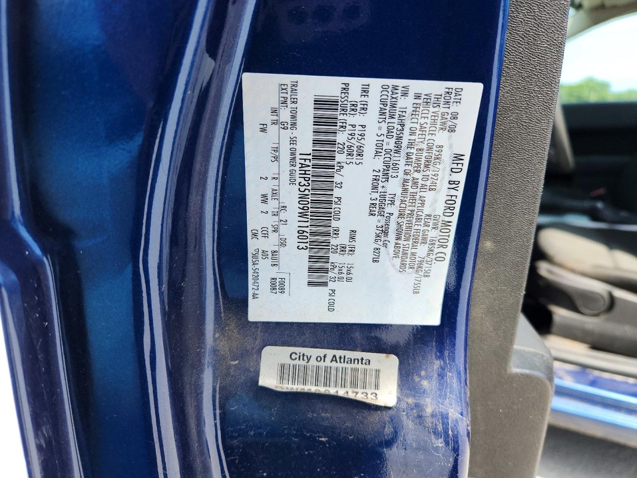 2009 FORD FOCUS SE photo 12