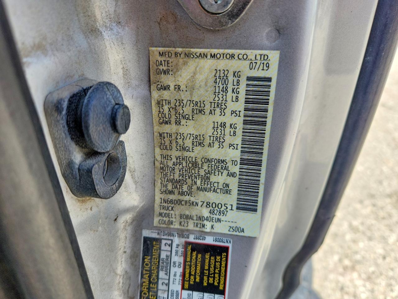 2019 NISSAN FRONTIER S photo 23