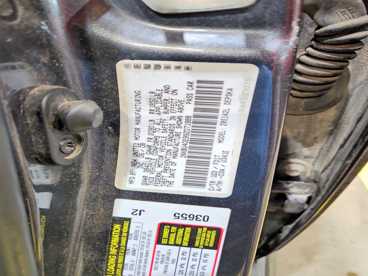 2009 TOYOTA COROLLA S photo 23