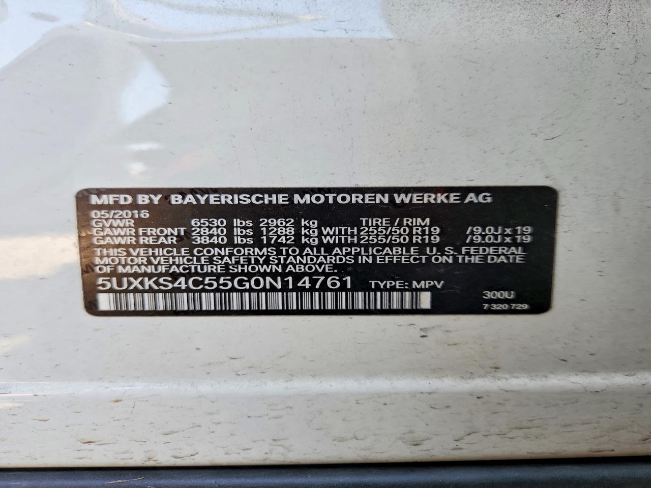 2016 BMW X5 XDRIVE35D photo 13
