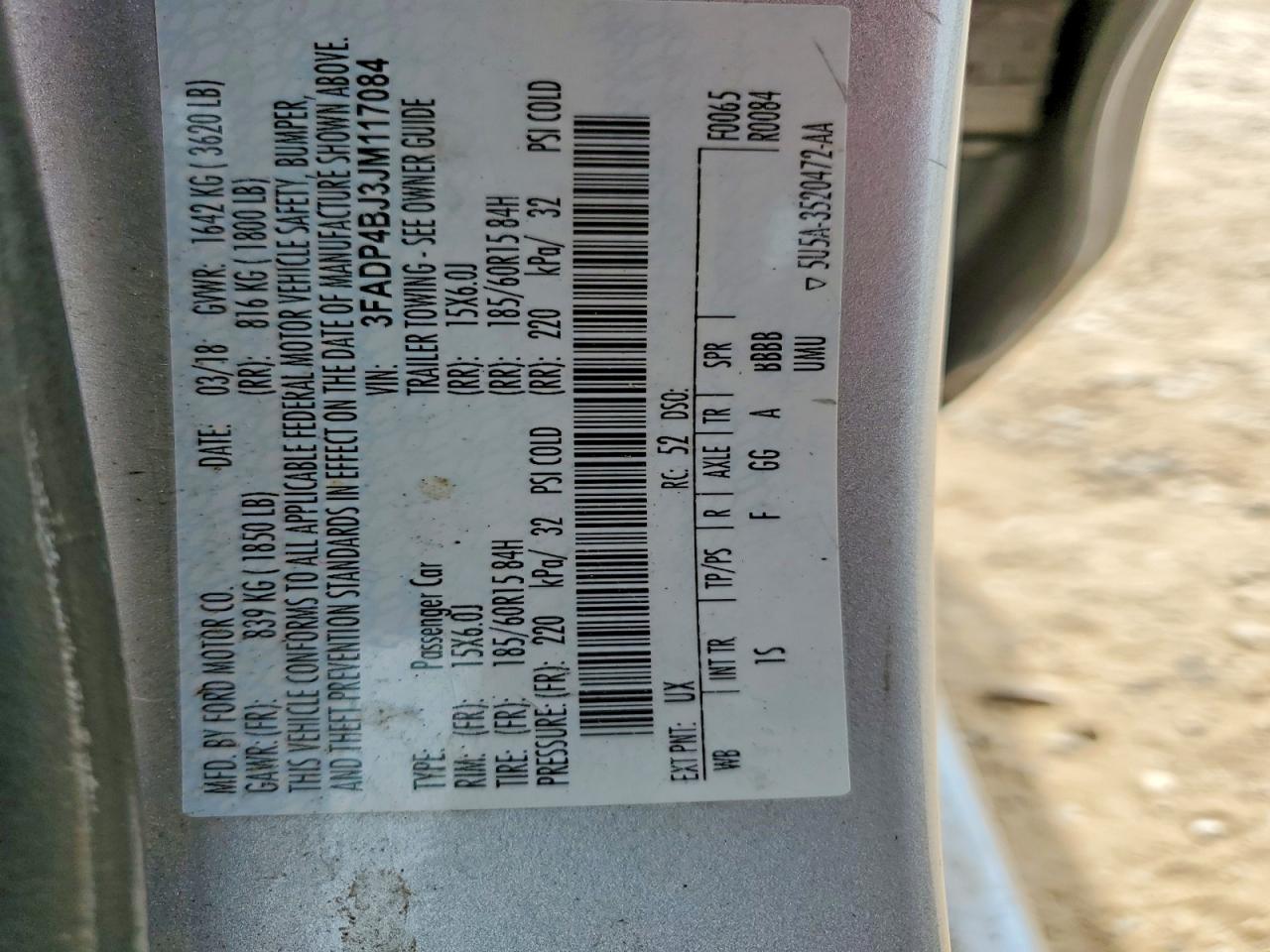 2018 FORD FIESTA SE photo 34