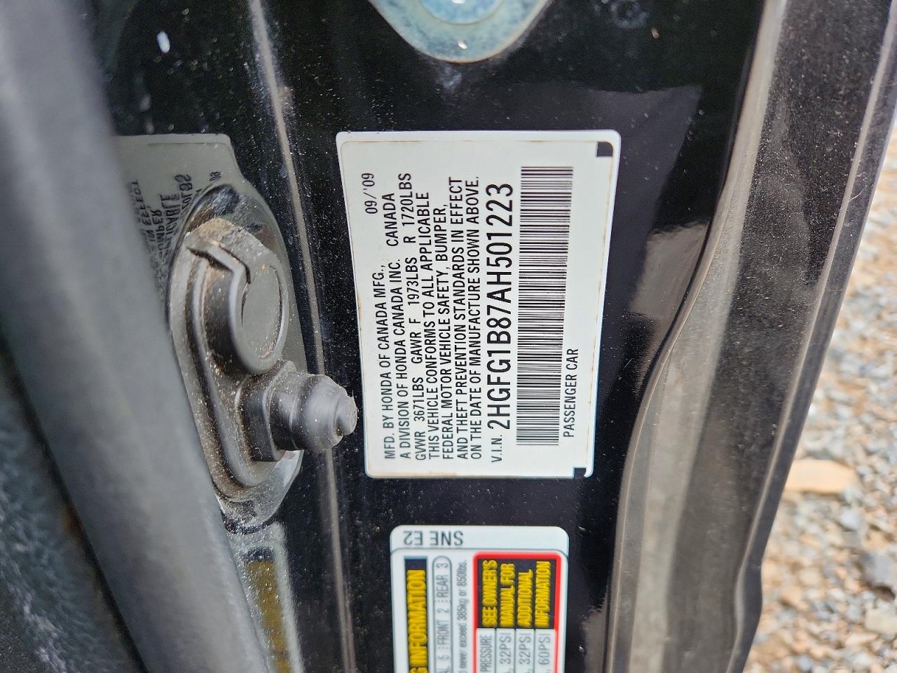2010 HONDA CIVIC EX photo 12